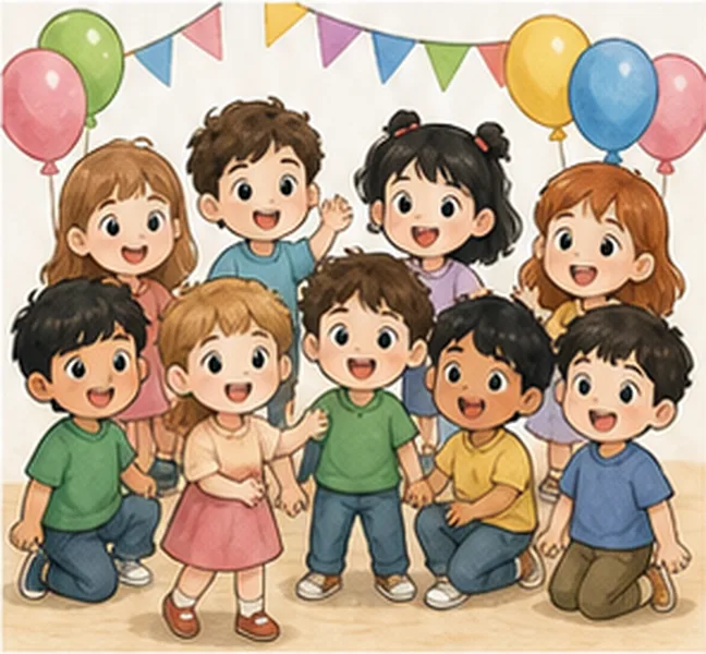 10 children at the party
