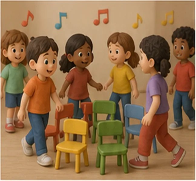 they playing musical chairs