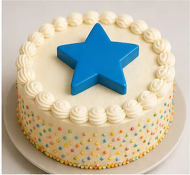 a blue star