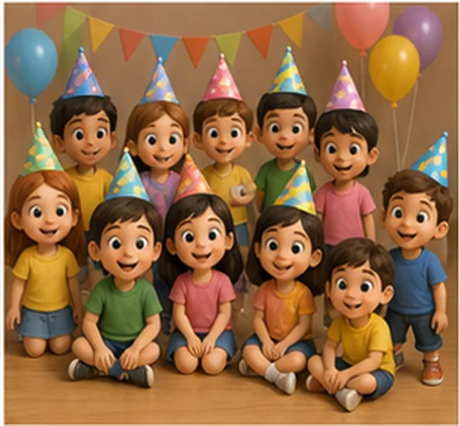14 children at the party