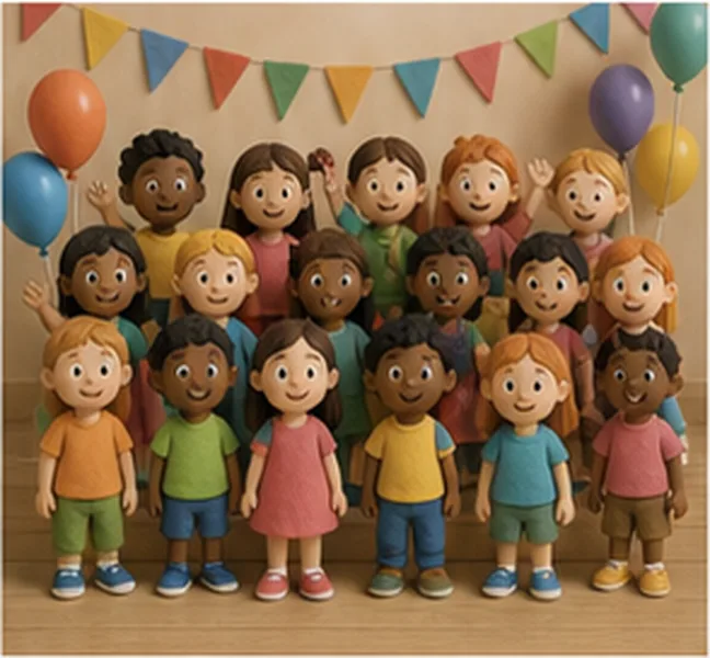 14 children at the party