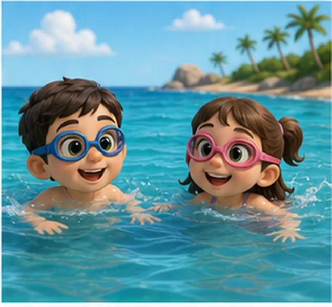 in the sea
