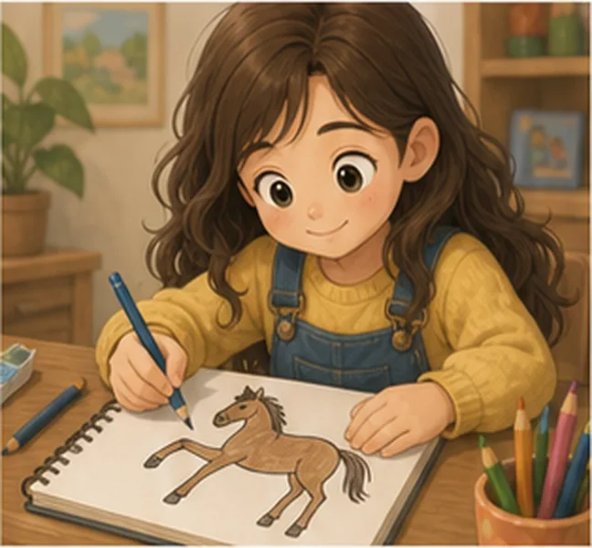 a horse