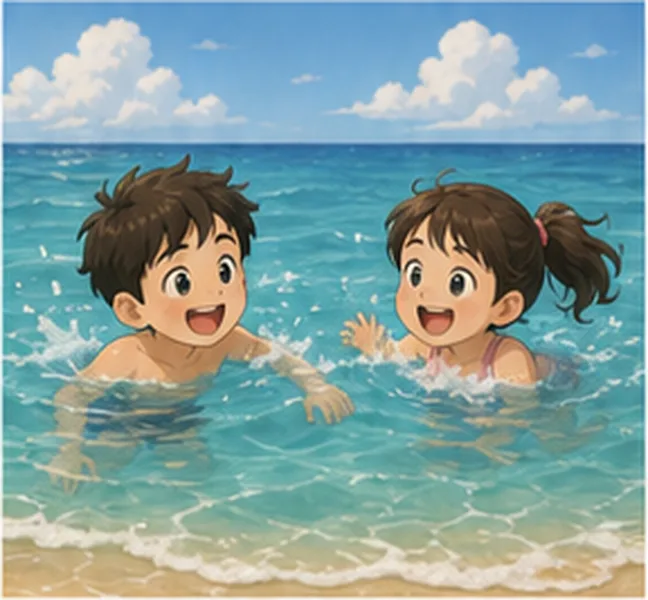 in the sea