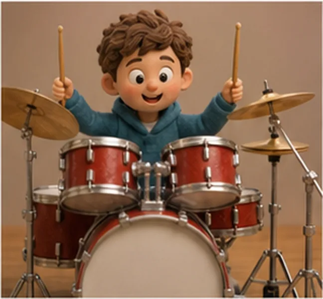 the drums