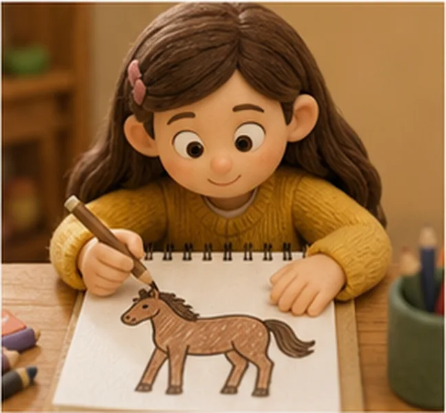 a horse