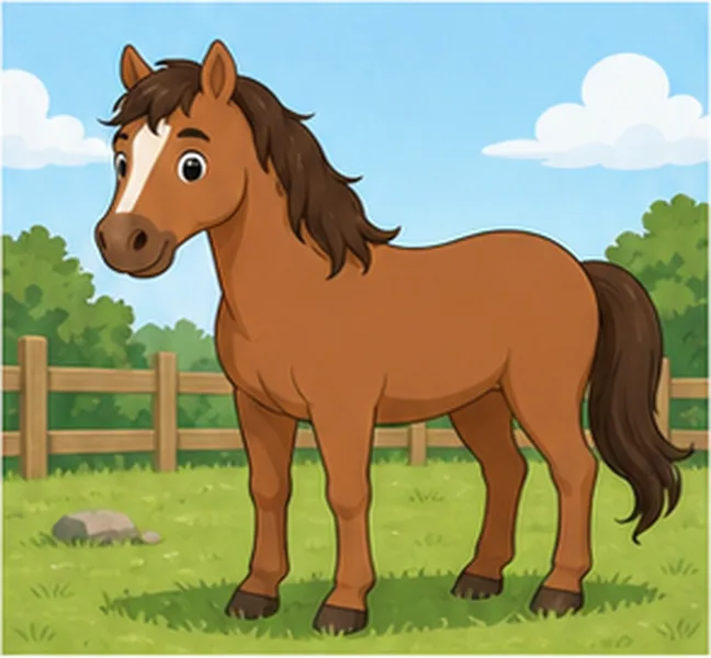 a horse