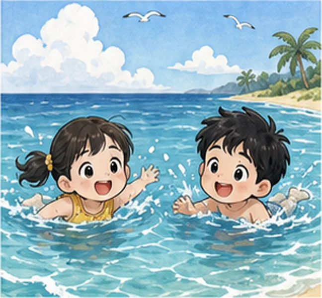 in the sea