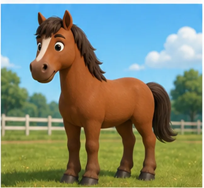 a horse