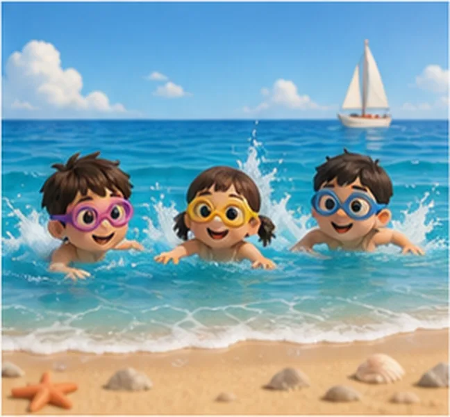 in the sea