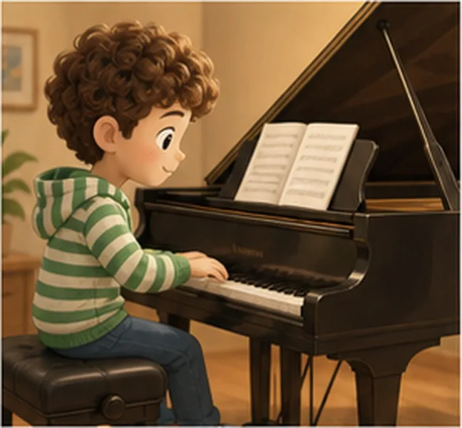 the piano