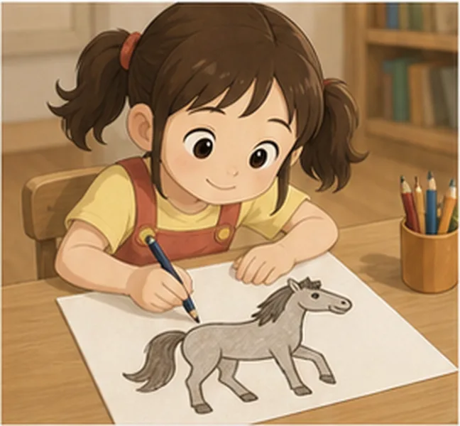 a horse