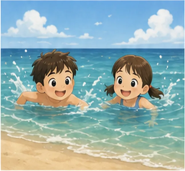 in the sea
