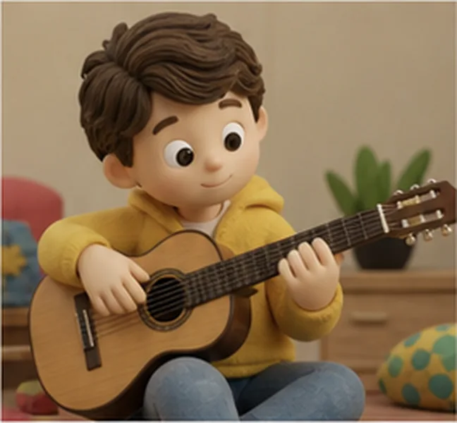 the guitar