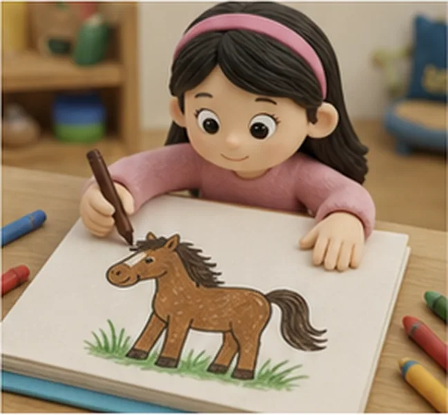 a horse