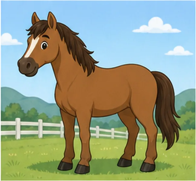 a horse