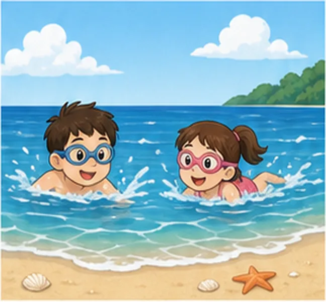 in the sea