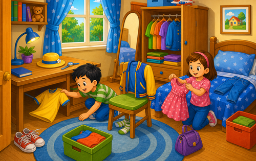 Clothes in the Bedroom
