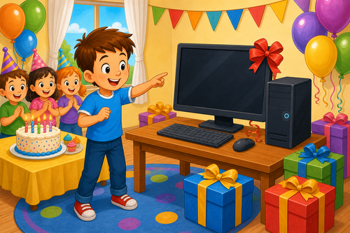 Child wants a new computer